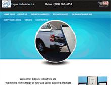 Tablet Screenshot of copusindustries.com